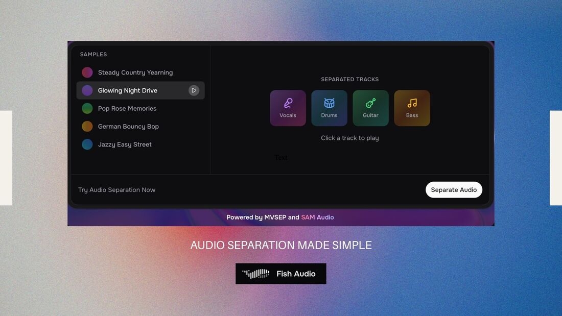 Fish Audio sound separation